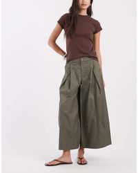 ASOS - Wide Leg Culotte Trousers - Lyst