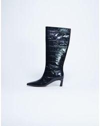 TOPSHOP - Tanya Point Toe Knee High Boot - Lyst