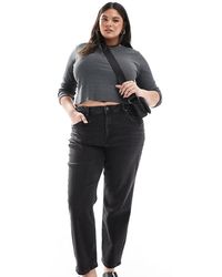 ASOS - Asos Design Curve Slim Fit Comfort Mom Jeans - Lyst