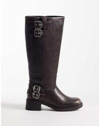 schuh - Disk Pull On Boot With Buckle Details - Lyst