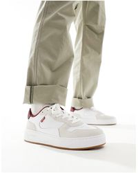 Levi's - Glide Leather Trainer With Logo - Lyst