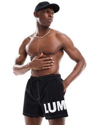 River Island - Luminis Swim Shorts - Lyst