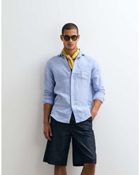 Polo Ralph Lauren - Wimbledon Capsule Crest Embroidered Pocket Linen Shirt - Lyst