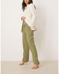 ASOS - Tailored Straight Leg Trousers With Gold Button Detail - Lyst