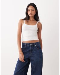 Miss Selfridge - Ruffle Trim Cami Top - Lyst