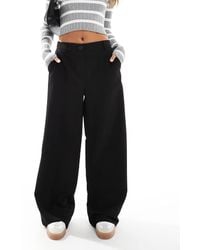 Pieces - Wide Leg Dad Trouser Co-Ord With Belt Loops - Lyst