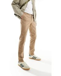 Paul Smith - Tapered Chino Trousers With Patch Logo - Lyst