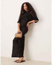 ASOS - – midi-t-shirt-kleid aus häkelstoff - Lyst