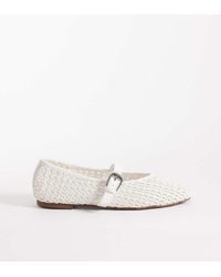 ASOS - Wide Fit Leah Weave Detail Mary Jane Ballets - Lyst
