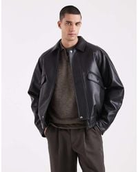 ASOS - Relaxed Harrington Jacket - Lyst