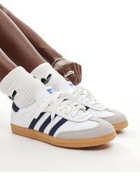 adidas Originals - Samba og - sneakers color bianco e indaco - Lyst