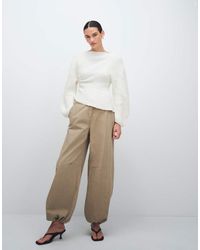 Weekday - Ripstop Wide Leg Trousers - Lyst