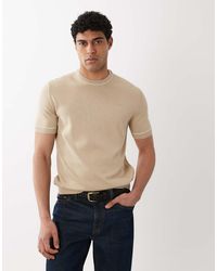 GANT - Chest Logo Embroidery Knit T-shirt - Lyst