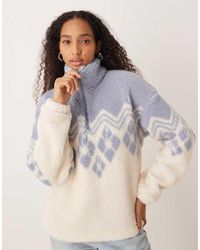 Roxy - Mountain Story Half Zip Regular Fleece - Lyst