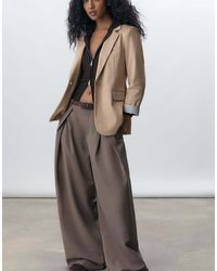 Stradivarius - Slim Fit Blazer - Lyst