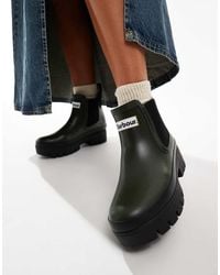 Barbour - Halton Chunky Chelsea Wellington Boots - Lyst