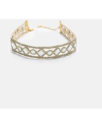 Stradivarius - Mini Choker With Mirrors - Lyst