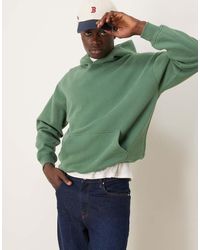Abercrombie & Fitch - Sudadera Corta Verde Básica Con Capucha De - Lyst