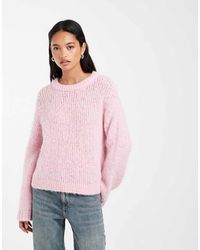 Pieces - Chunky Knitted Jumper - Lyst