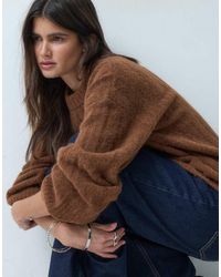 ASOS - Wide Rib Boxy Crew Jumper - Lyst
