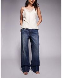 Mango - Featuring Kaia Gerber Turn Up baggy Jean - Lyst