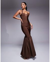 ASOS - Co-ord Bandage Scoop Detail Halter Neck Top - Lyst