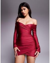 Ruched and Ready - – you wish – figurbetontes, schulterfreies minikleid - Lyst