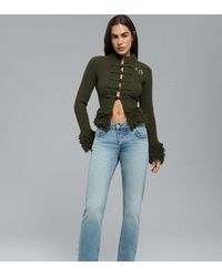 Stradivarius - Tall Button-up Straight Slim Fit Jeans - Lyst