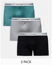 Calvin Klein - Plus – modern cotton – 3er-pack unterhosen aus elastischer baumwolle - Lyst