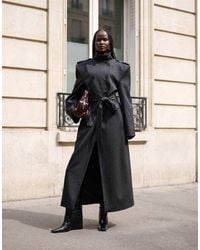 ASOS - Shoulder Pad Tailored Trench Coat - Lyst