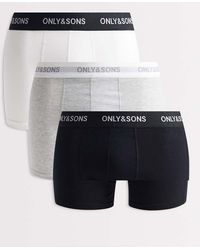 Only & Sons - Set Van 3 Boxershorts - Lyst