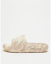 adidas Originals - Adilette 22 - Slippers Met Marmerprint - Lyst