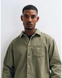 Obey - Tommy Woven Corduroy Long Sleeve Shirt - Lyst