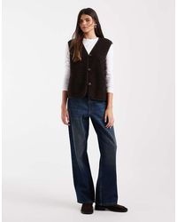 Vero Moda - Boxy Teddy Bodywarmer - Lyst