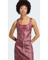 adidas Originals - Pleather Corset - Lyst
