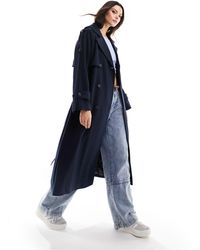 SELECTED - Femme Double Breasted Wool Trench Coat - Lyst