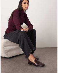 ARRANGE - Alba Premium Leather Minimal Loafers - Lyst