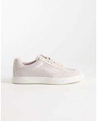 Calvin Klein - – cupsole-sneaker aus satin-mix - Lyst
