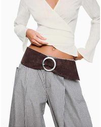 Bershka - Faux Suede Belt - Lyst