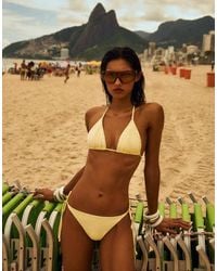 Bershka - Studded Brazilian Bikini Briefs - Lyst