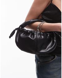 TOPSHOP - Giulia - sac à main avec détails froncés et poignée torsadée - Lyst
