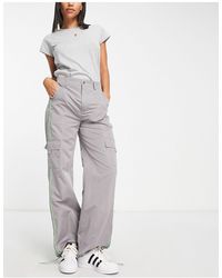 Bailey Rose - Y2k Straight Leg Cargo Trousers With Contrast Detail - Lyst