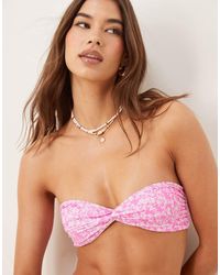 Bright Swimwear - Bright Swim Nia Peppermint Bandeau Bikini Top - Lyst