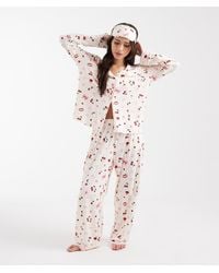 Miss Selfridge - Super Soft Cherry And Bow Mix Pyjama Set - Lyst