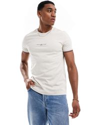 Tommy Hilfiger - Small Logo Tipped T-shirt - Lyst