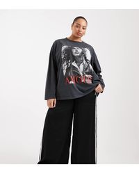 ASOS - Asos Design Curve Long Sleeve T-shirt With Amour Magazine Graphic - Lyst