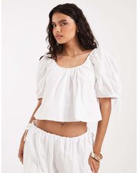 ASOS - Puff Sleeve Bubble Top Co Ord - Lyst