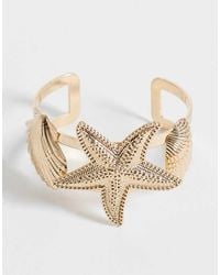 ASOS - Cuff Bracelet With Sea-life Design - Lyst