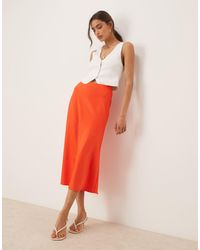 Y.A.S - Satin Midi Skirt - Lyst