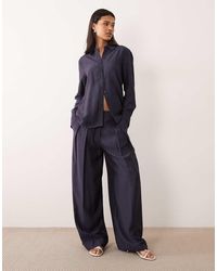 Mango - Beli Tailored Wide Leg Trouser Co-ord - Lyst